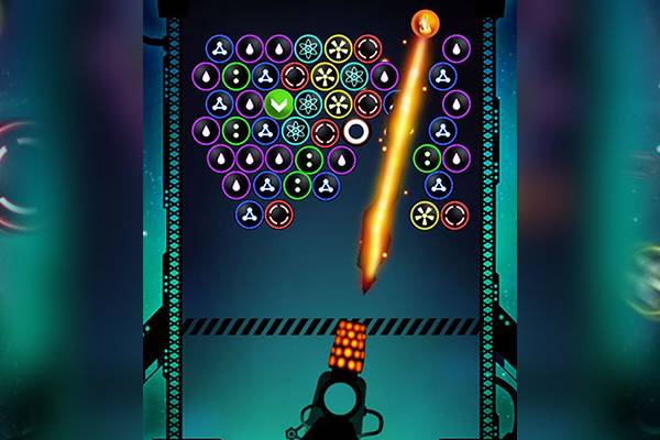 Bubble shooter: galaxy